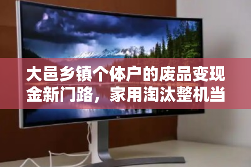大邑乡镇个体户的废品变现金新门路，家用淘汰整机当场结算价，闲置本也能换钱