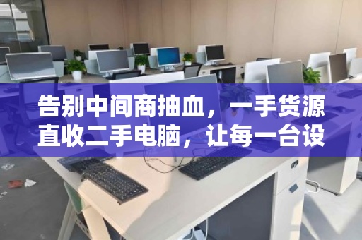 告别中间商抽血,一手货源直收二手电脑,让每一台设备都卖到真实行情价 告别中间商抽血,一手货源直收二手电脑,让每一台设备都卖到真实行情价